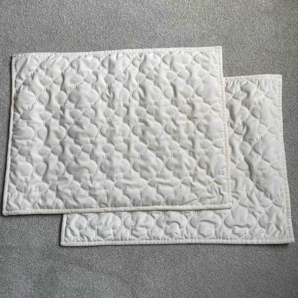 Pillow Shams Pillowcases Patterned Microfiber Cream Set of 2 20